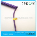 2014 hot selling coiled cable 6 pair coiled spring cable